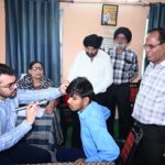 राज्यसभा सांसद श्री विवेक कृष्ण तन्खा ने कराया द्रष्टिबाधित दिव्यांग बच्चों के नेत्रों का परिक्षण