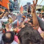 राहुल गांधी के बयान के विरोध में विश्व हिंदू परिषद एवं बजरंग दल का प्रदर्शन,कांग्रेस कार्यालय ग्वालियर के बाहर पुतला दहन