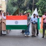 जनेकृविवि परिसर में हर्षोल्लास के साथ निकाली गई तिरंगा यात्रा,कुलपति डॉ. पी.के. मिश्रा हुए शामिल